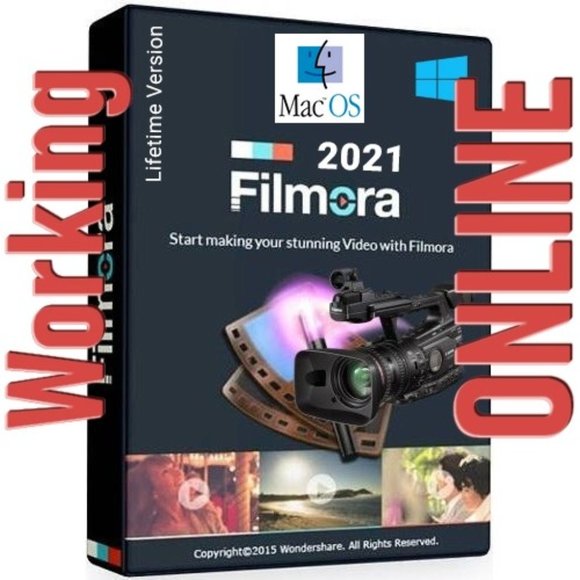 Filmora wondershare 2021 x 10 win/filmora mac - Picture 1 of 10